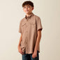 Boy's Ariat VentTEK Outbound Classic Fit Shirt - Khaki