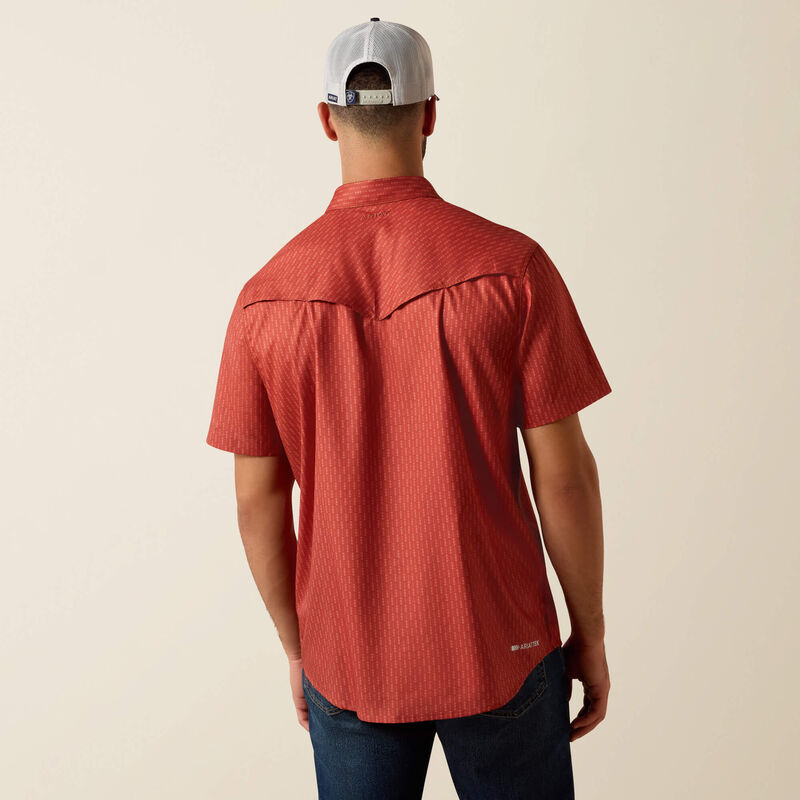 Men's Ariat Printed VentTEK Western Fitted Snap Shirt
