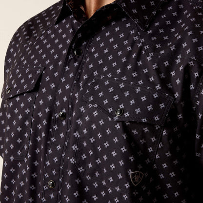 Men's Ariat Printed VentTEK Western Fitted Snap Shirt