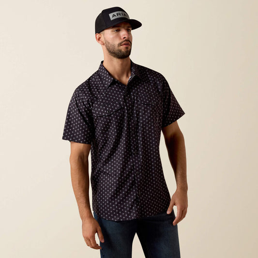 Men's Ariat Printed VentTEK Western Fitted Snap Shirt
