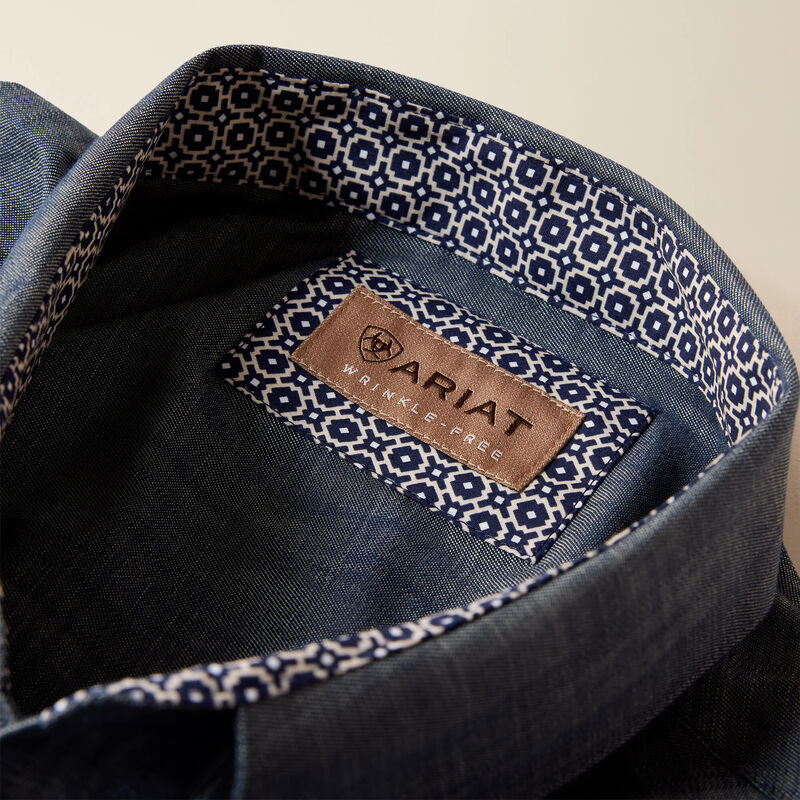 Men's Ariat Wrinkle Free Refined Slub Classic Fit Shirt