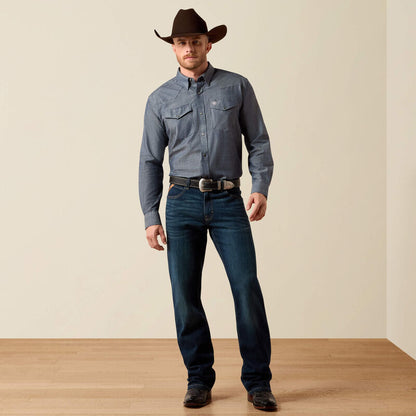 Men's Ariat Wrinkle Free Refined Slub Classic Fit Shirt