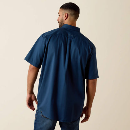 Men's Ariat Lightweight Twill Classic Fit Shirt - Navy