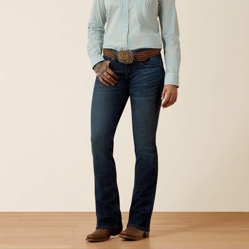 Women's Ariat Mid Rise Luisa Boot Cut Jeans