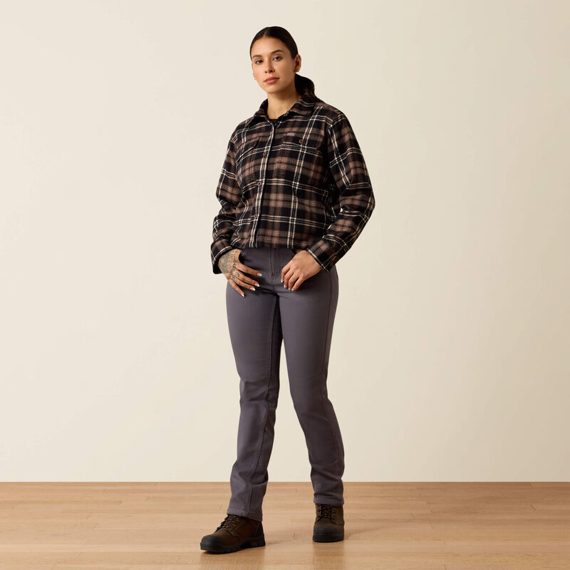 Women's Ariat Rebar Heavy Flannel Work Shirt