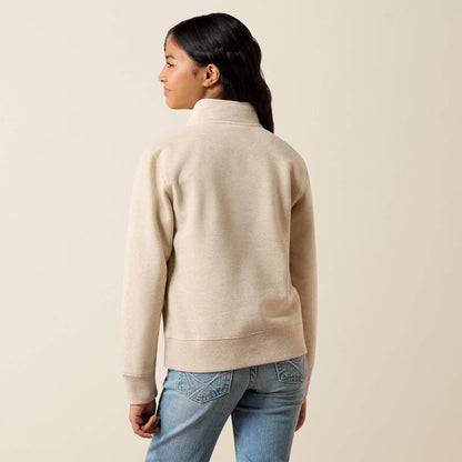 Girl's Ariat Running Wild 1/4 Zip Sweatshirt