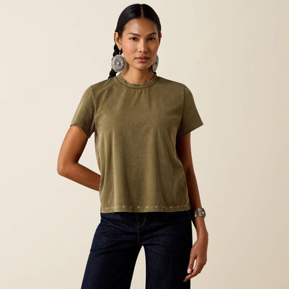 Women's Ariat Roping T-Shirt - Ivy Green