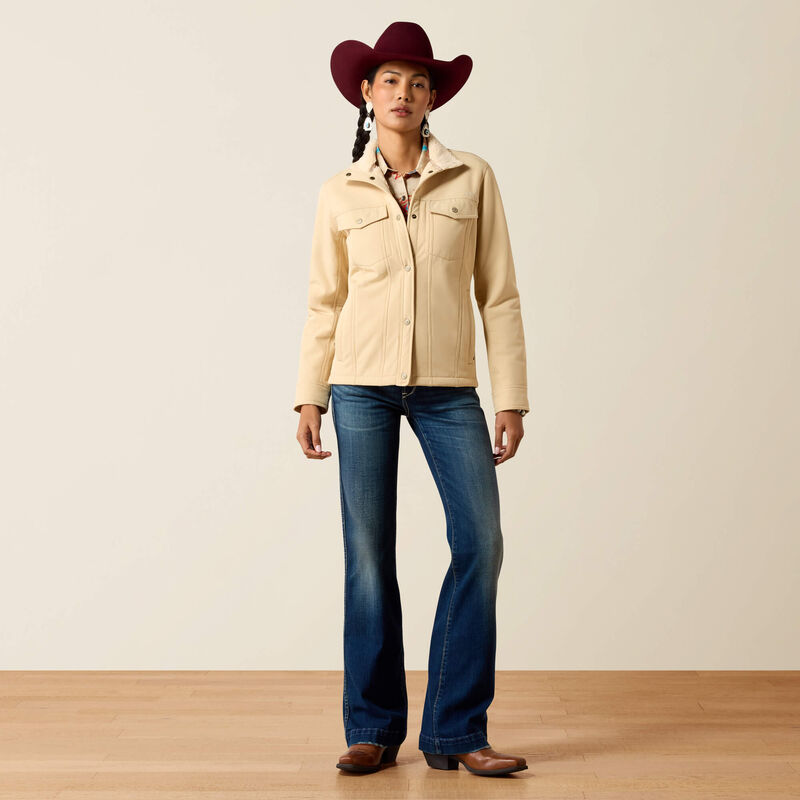 Women’s Ariat Berber Back Softshell Jacket - Irish Cream