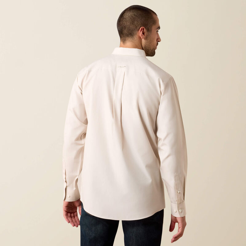 Men's Ariat Wrinkle Free Solid Pinpoint Oxford Classic Fit Shirt