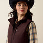 Women's Ariat Titan Insulated Vest - Chocolate Plum