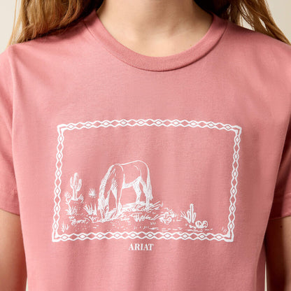 Girl's Ariat Horse Frame T-Shirt