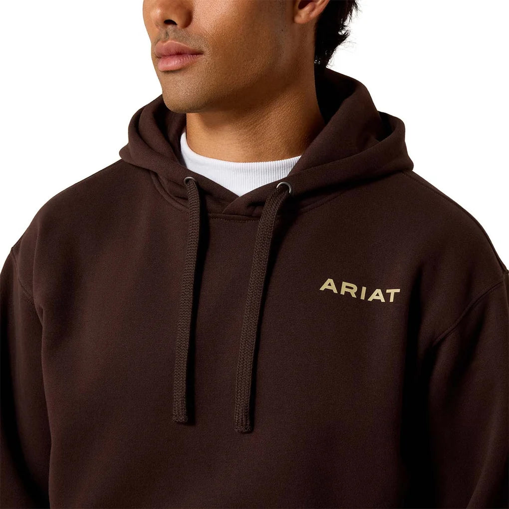 Men's Ariat Woodland Lock Hoodie - Brown