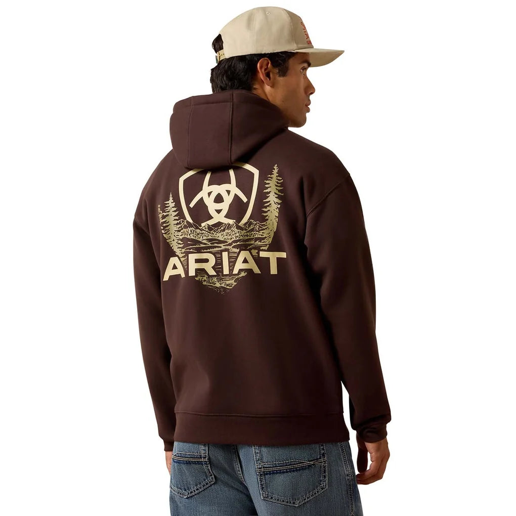 Men's Ariat Woodland Lock Hoodie - Brown