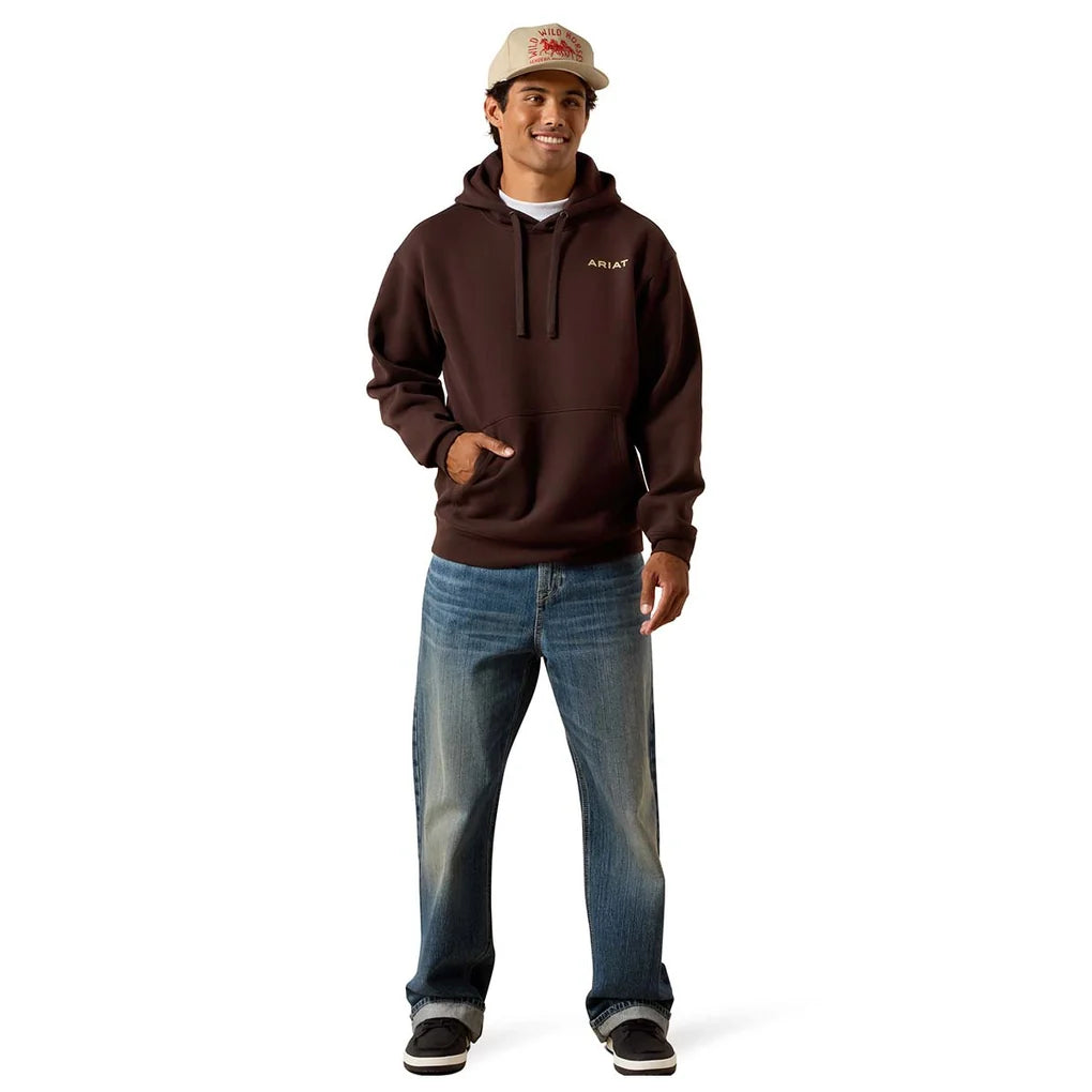 Men's Ariat Woodland Lock Hoodie - Brown
