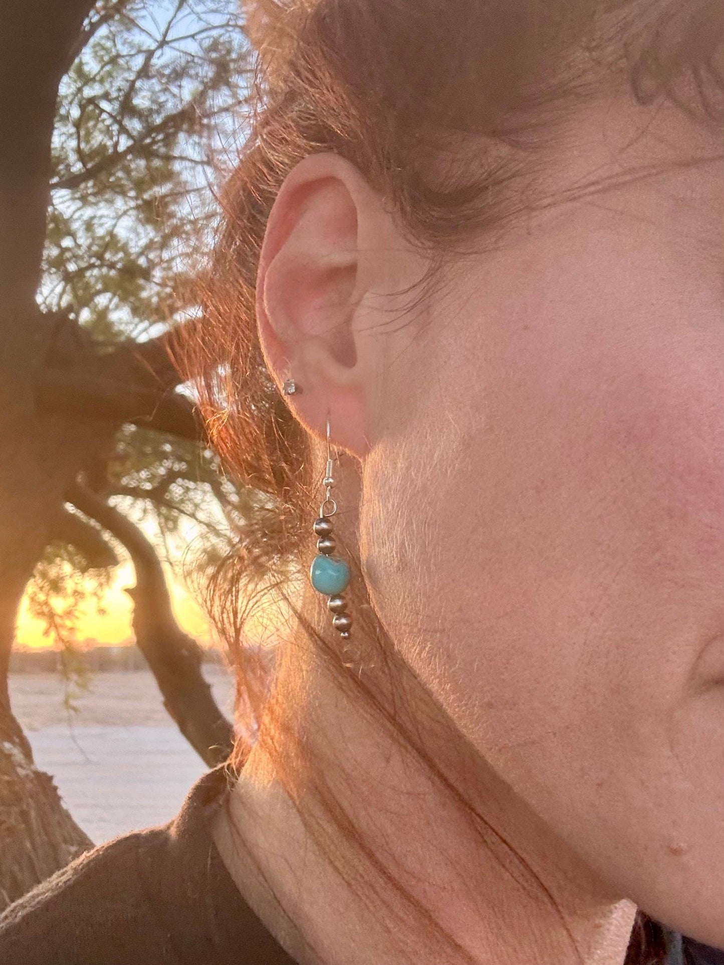 Genuine Turquoise Earrings
