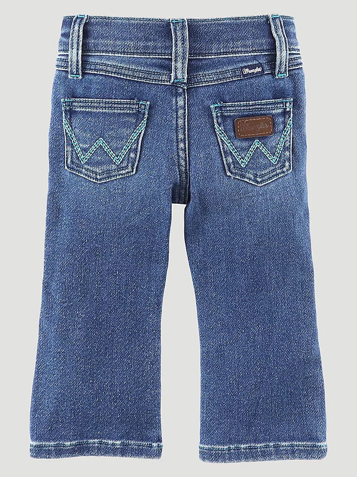 Girl's Infant/Toddler Wrangler W STITCHED BOOTCUT JEAN IN MELANIE