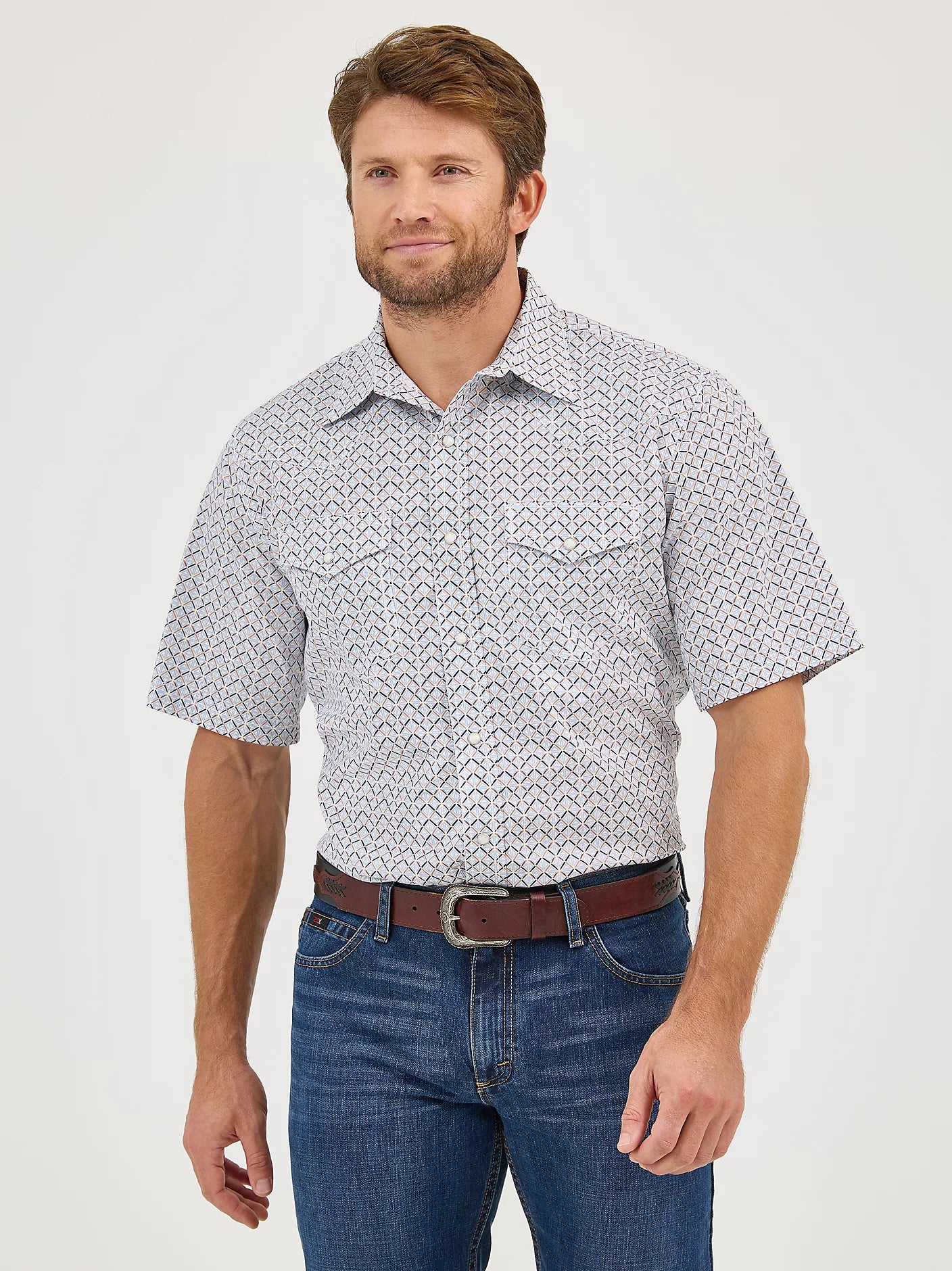 Men's Wrangler 20X® Competition Advanced Comfort Short Sleeve Western Snap Shirt