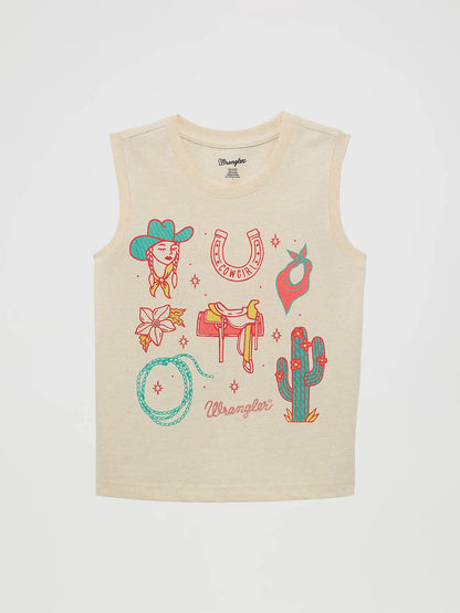 Girl's Wrangler Western Graphic Tank