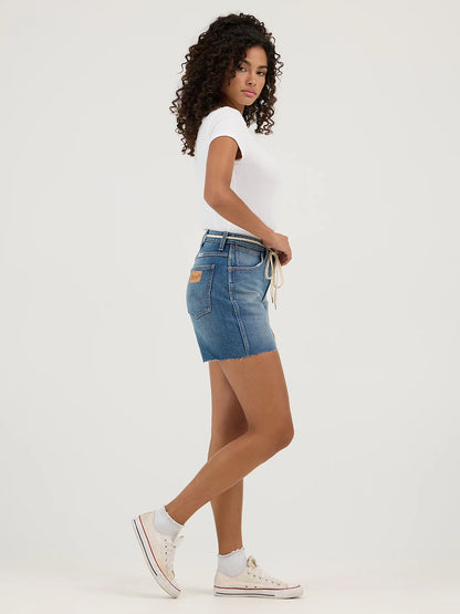 Women's Wrangler High Rise Mid-Length Cowboy Short