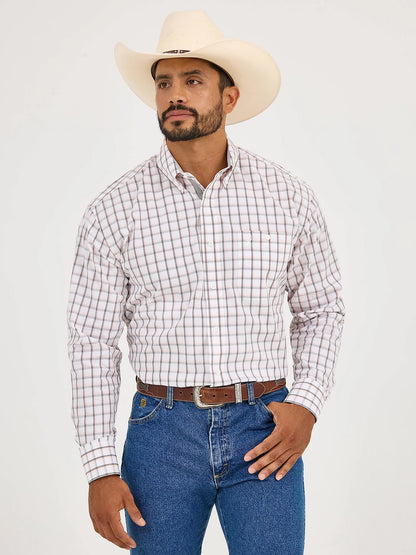 Men's Wrangler George Strait™ Long Sleeve Button Down One Pocket Shirt