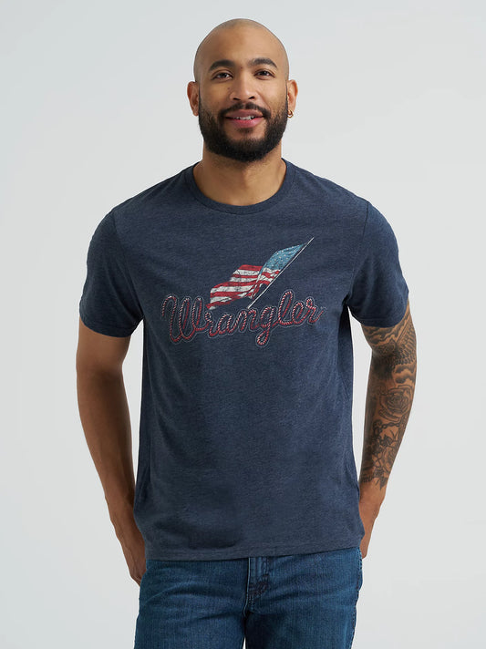 Men's Wrangler Americana Flag Logo T-Shirt