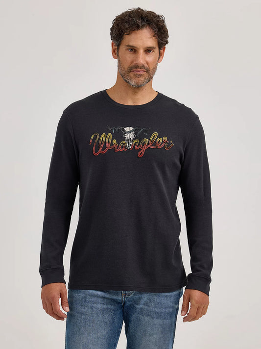 Men's Wrangler Graphic Thermal Long Sleeve T-Shirt