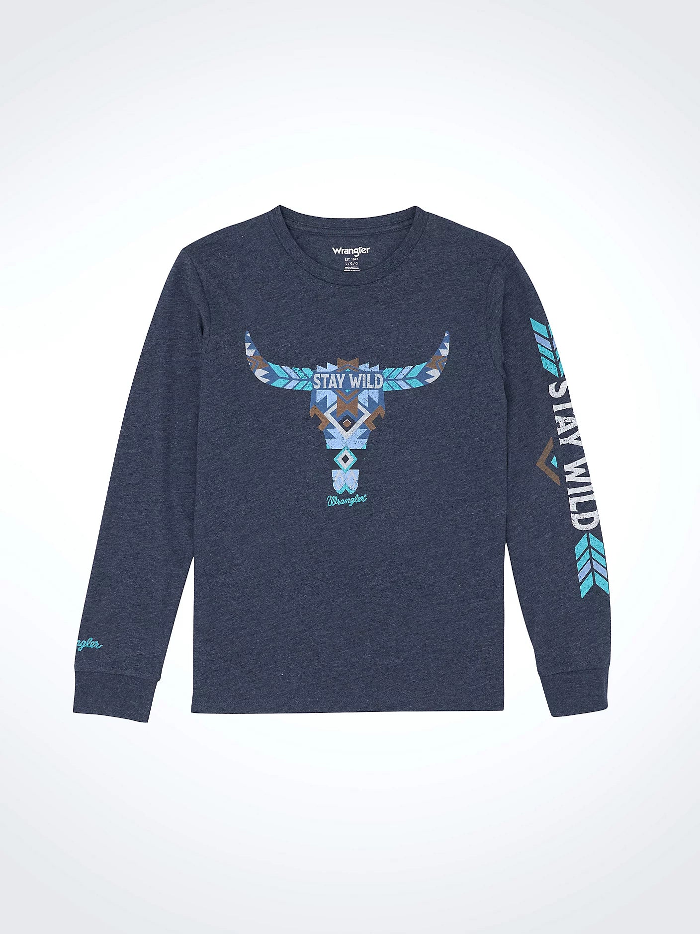 Boy's Wrangler Long Sleeve Western Graphic T-Shirt