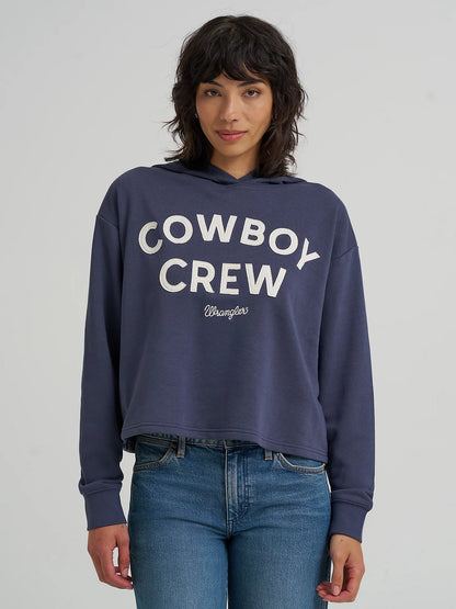 Women's Wrangler Graphic Cropped Relaxed Hoodie