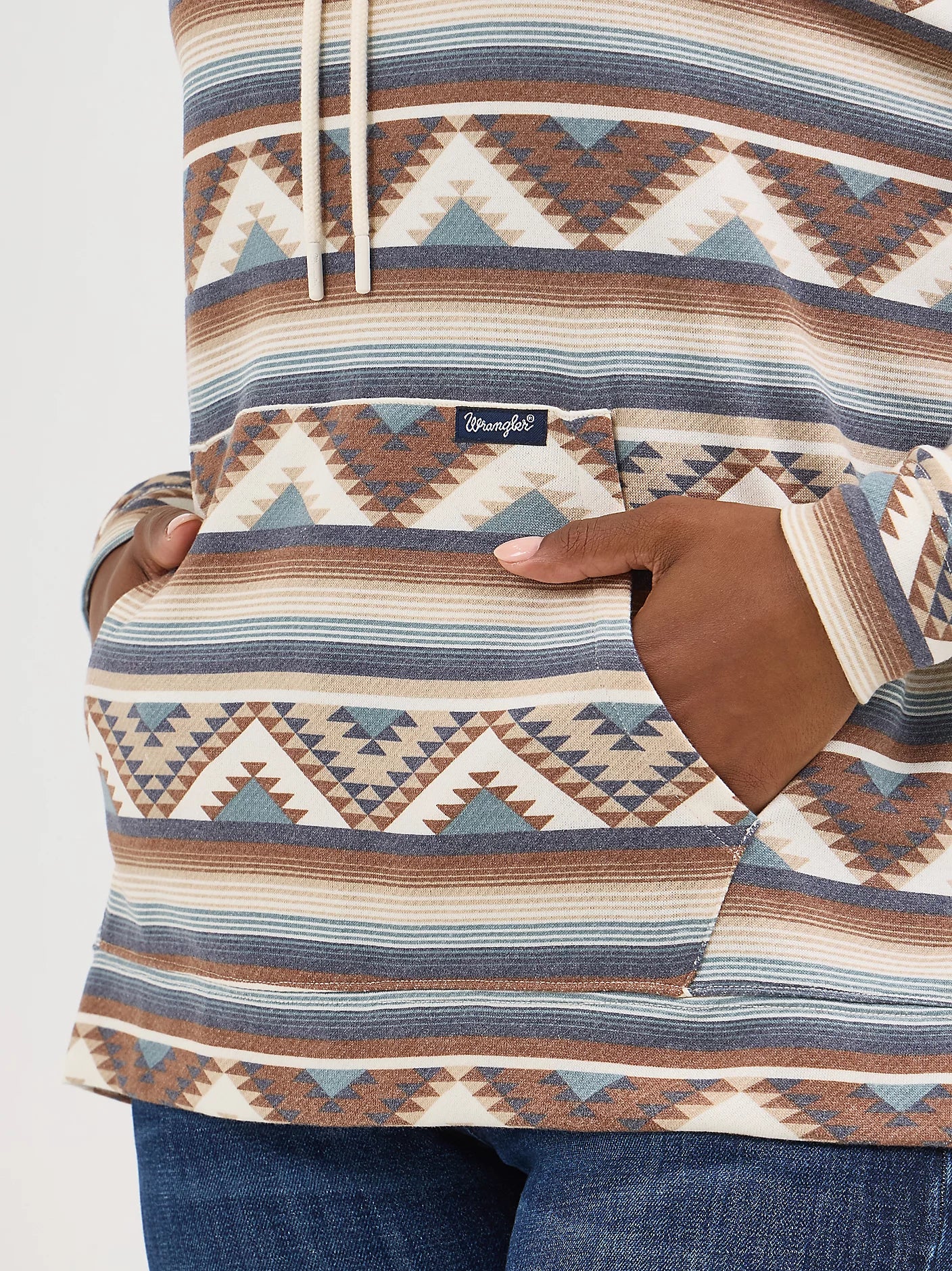 Women's Wrangler Geometric Relaxed Pullover Hoodie