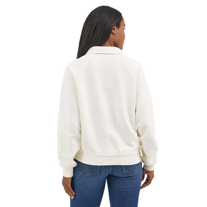Women's Wrangler Retro American Sweatshirt - 1/2 Snap - Cream