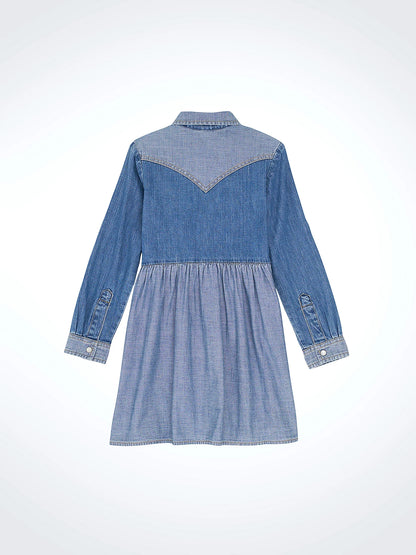 Girl's Wrangler Western Denim Dress