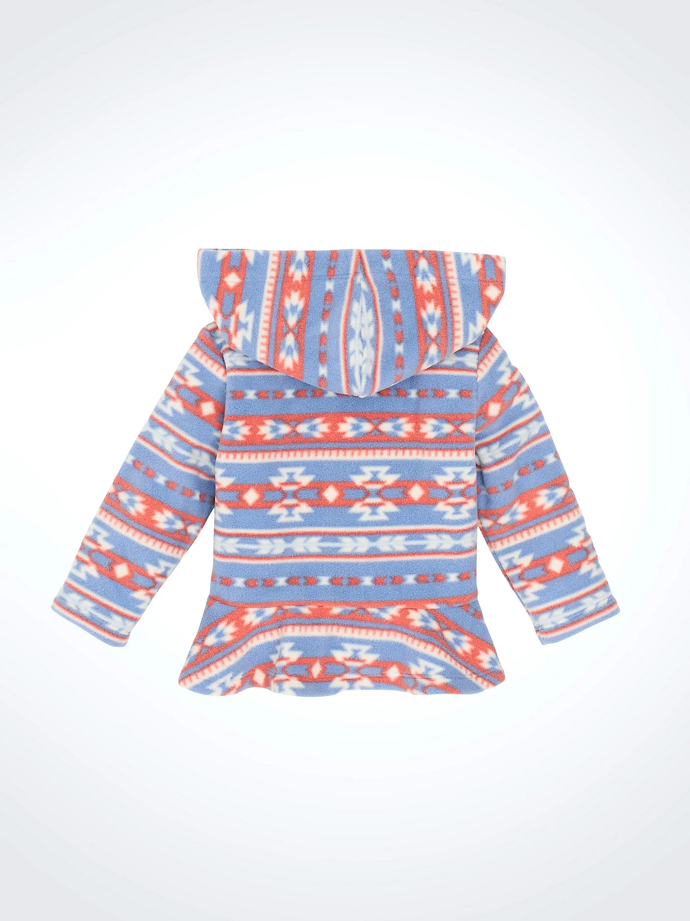 Girl's Wrangler Ruffle Hem Sherpa Zip Jacket