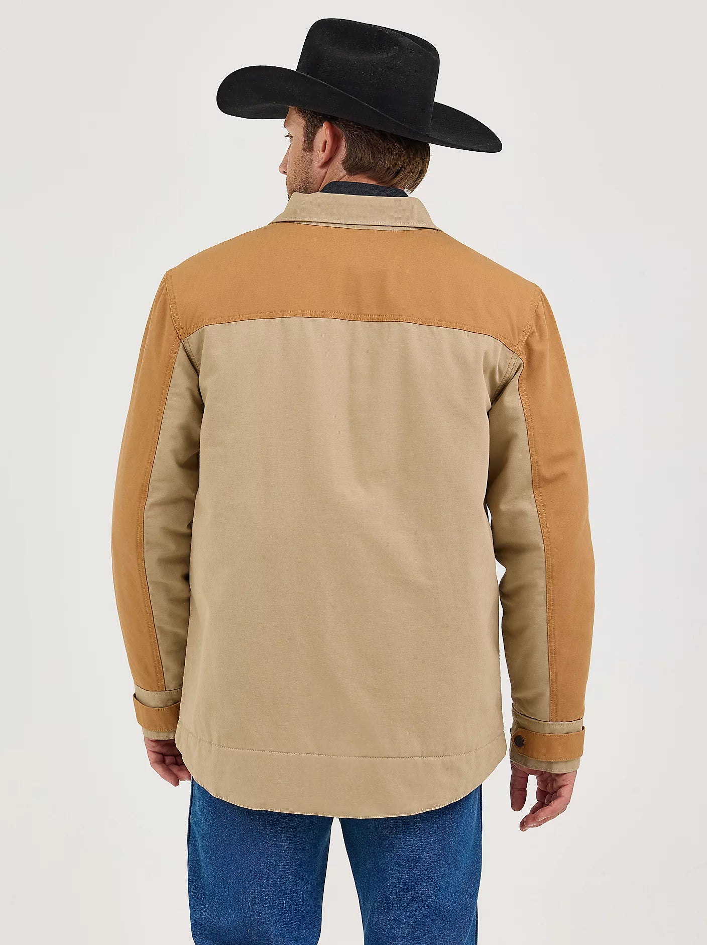 Men's Wrangler Mixed Canvas Chore Jacket