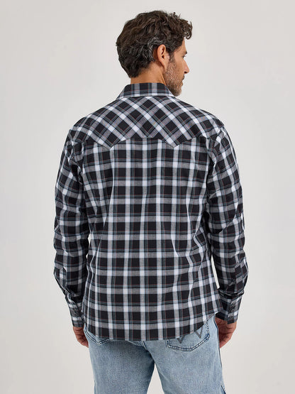 Men's Wrangler Retro Long Sleeve Sawtooth Snap Pocket Western Shirt