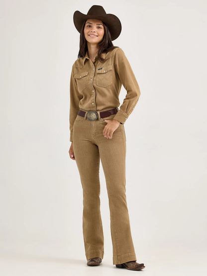 Women's Wrangler Colorwash Slim Western Snap Shirt