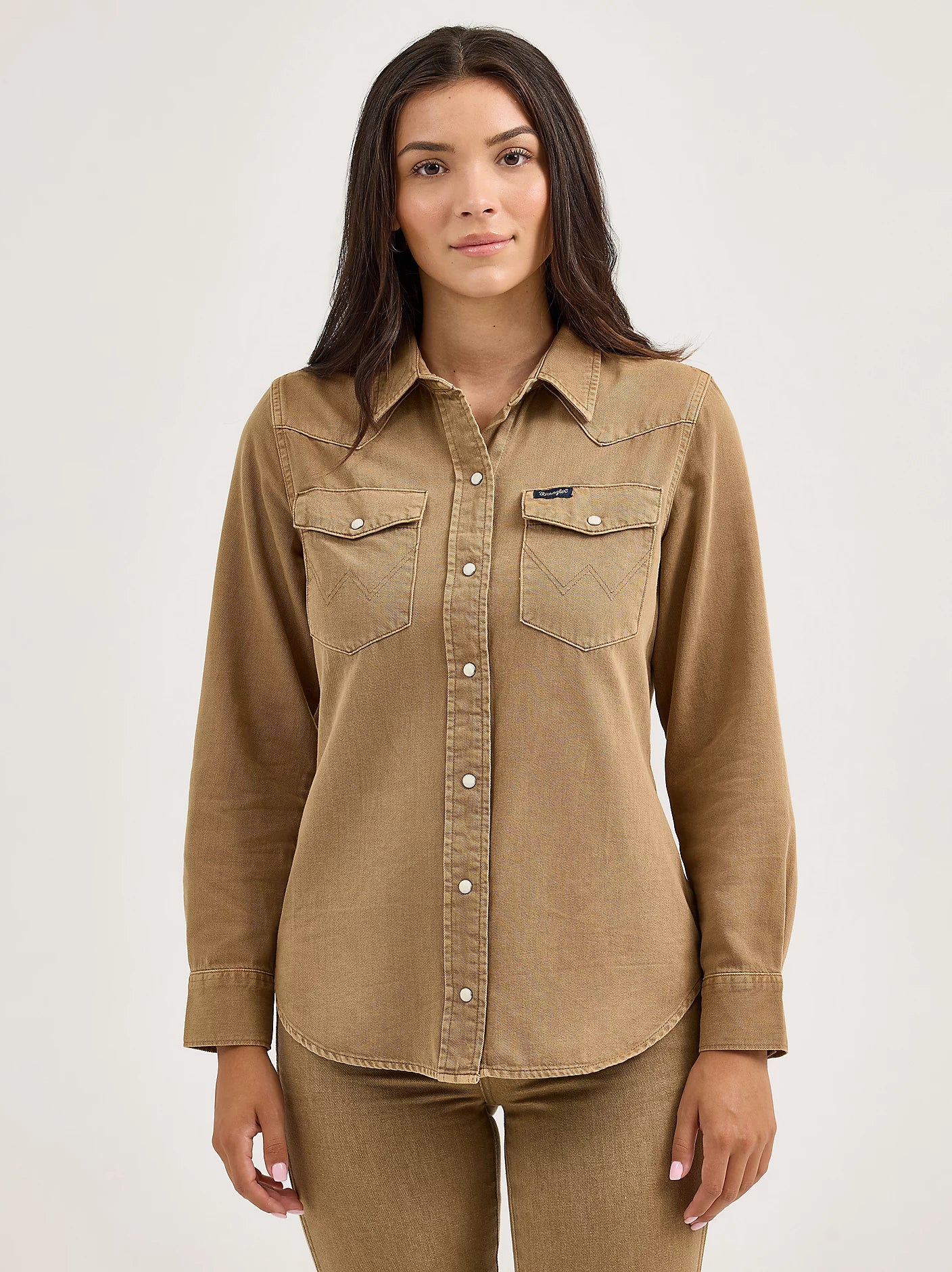 Women's Wrangler Colorwash Slim Western Snap Shirt