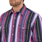 Men's Wrangler Vintage Long Sleeve Shirt - Purple Multi Stripe