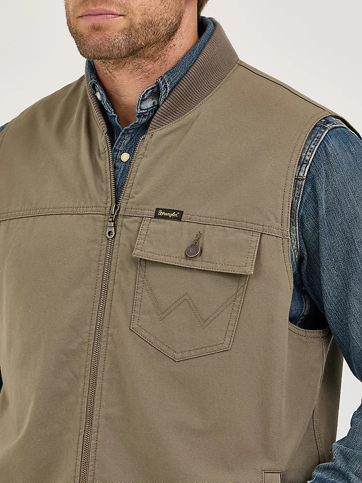 Men's Wrangler Quilt Lined Rancher Vest