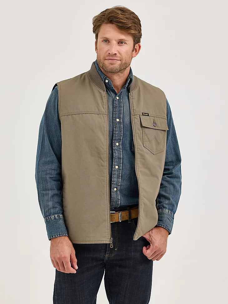Men's Wrangler Quilt Lined Rancher Vest