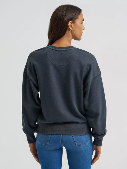 Women's Wrangler Get the Horns Cropped Sweatshirt