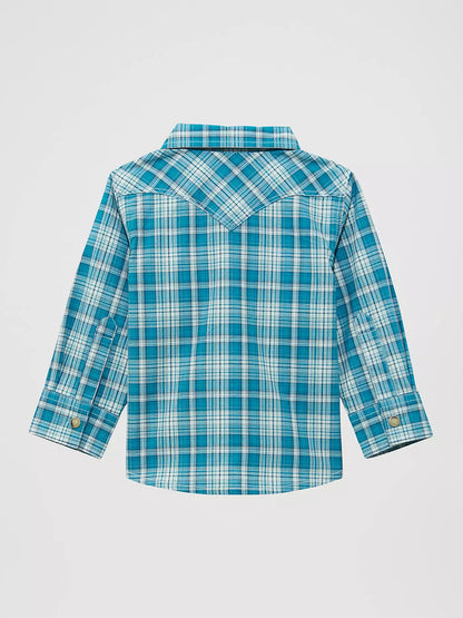 Boy's Wrangler Little Boy's Long Sleeve Plaid Western Snap Shirt