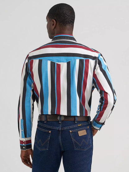 Men's Wrangler Vintage-Inspired Brushpopper Western Snap Workshirt