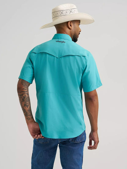 Men's Wrangler All Terrain Performance Shirt - Turquoise