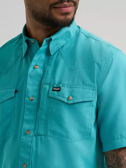 Men's Wrangler All Terrain Performance Shirt - Turquoise