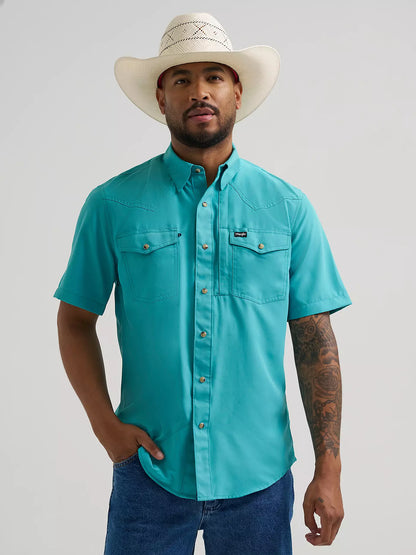 Men's Wrangler All Terrain Performance Shirt - Turquoise