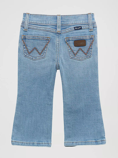 Girl's Wrangler Little Girl's W Stitched Bootcut Jean