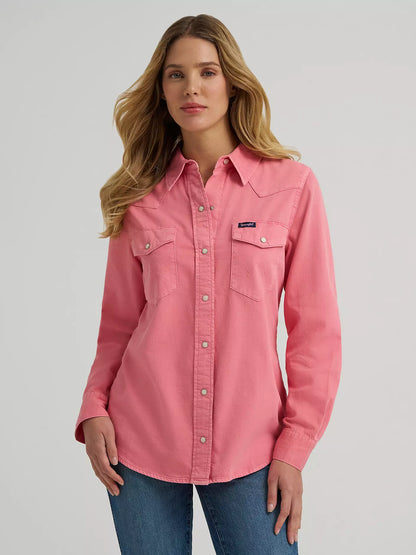 Women's Wrangler Colorwash Iconic Snap Shirt