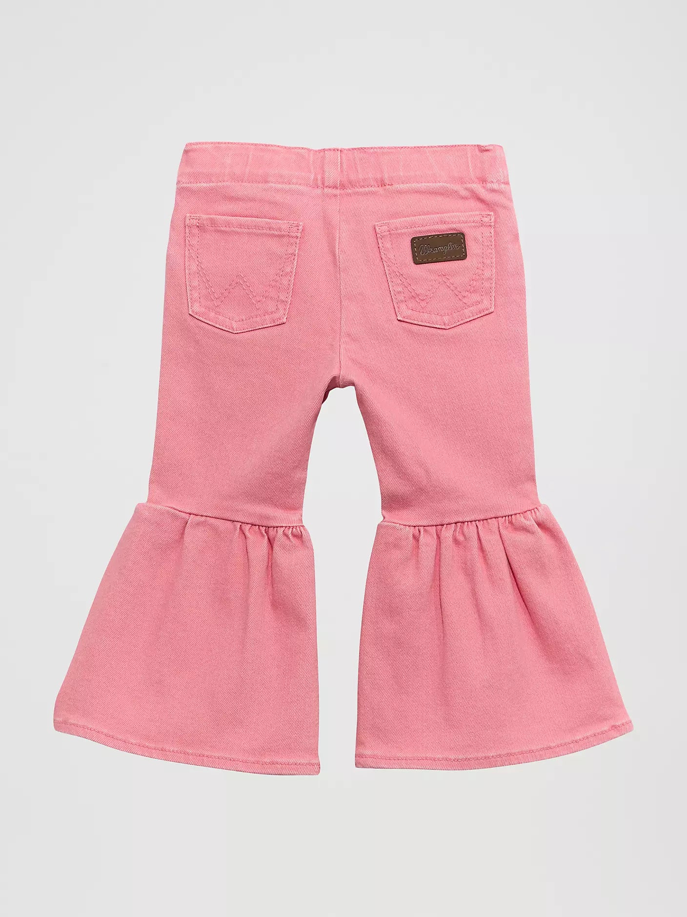 Girl's Wrangler Little Girl's Vibrant Ruffle Leg Flare Jean