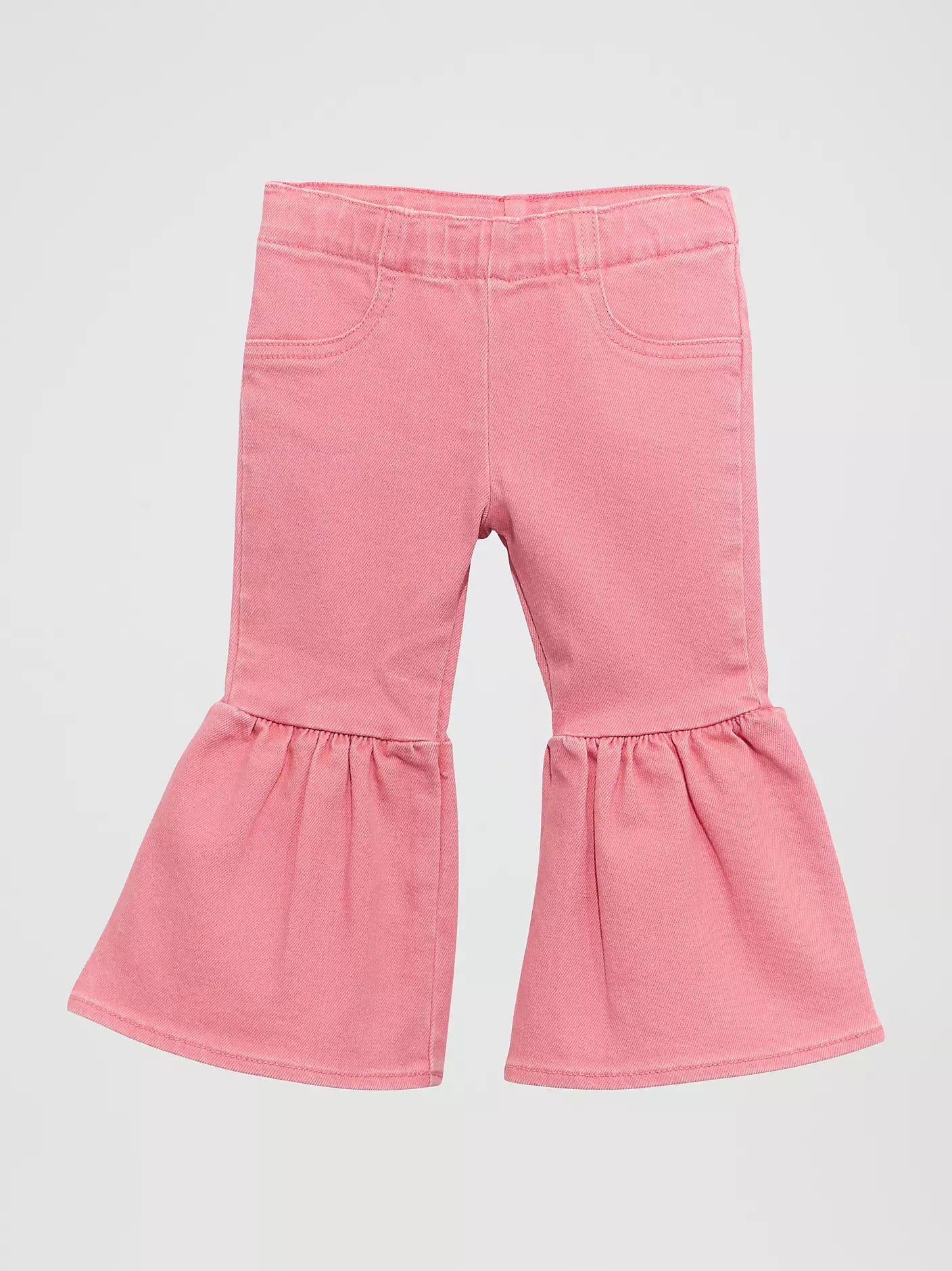 Girl's Wrangler Little Girl's Vibrant Ruffle Leg Flare Jean
