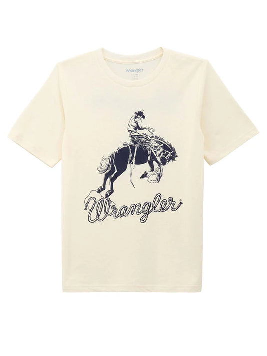 Boy's Wrangler Graphic T-Shirt - Bucky Antique / Ivory